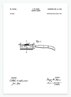 Skraber | Smukt patent til din væg | plakat | poster - decoARTE
