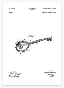 banjo | PATENTPLAKAT - decoARTE
