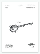 banjo | PATENTPLAKAT - decoARTE