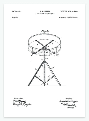 Tromme | Smukt patent til din væg | plakat | poster - decoARTE