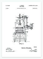 Saftpresse | Smukt patent til din væg | plakat | poster - decoARTE