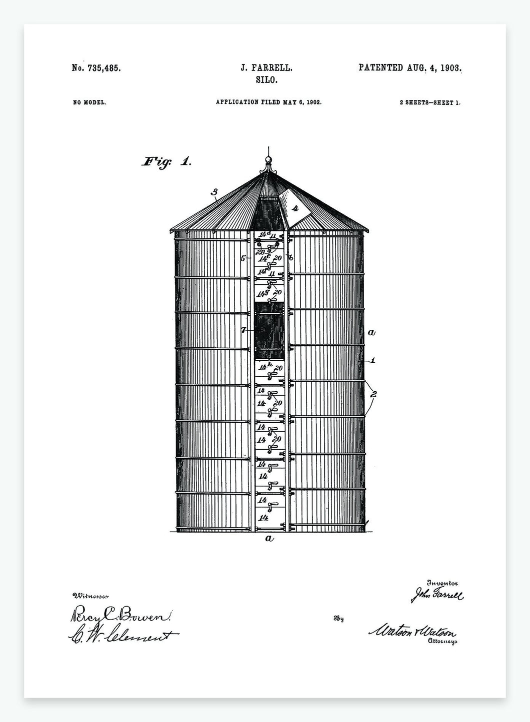 Silo | Smukt patent til din væg | plakat | poster - decoARTE