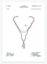 Indlæs billede til gallerivisning Stetoskop | Smukt patent til din væg | plakat | poster - decoARTE

