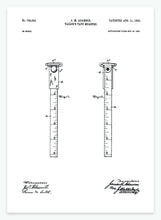 Indlæs billede til gallerivisning Målebånd til skrædder | Smukt patent til din væg | plakat | poster - decoARTE
