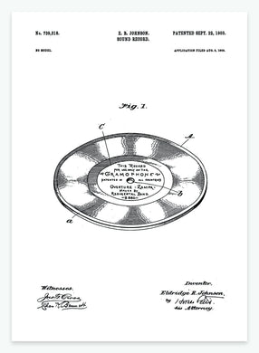 LP | Smukt patent til din væg | plakat | poster - decoARTE