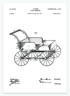 barnevogn | PATENTPLAKAT - decoARTE
