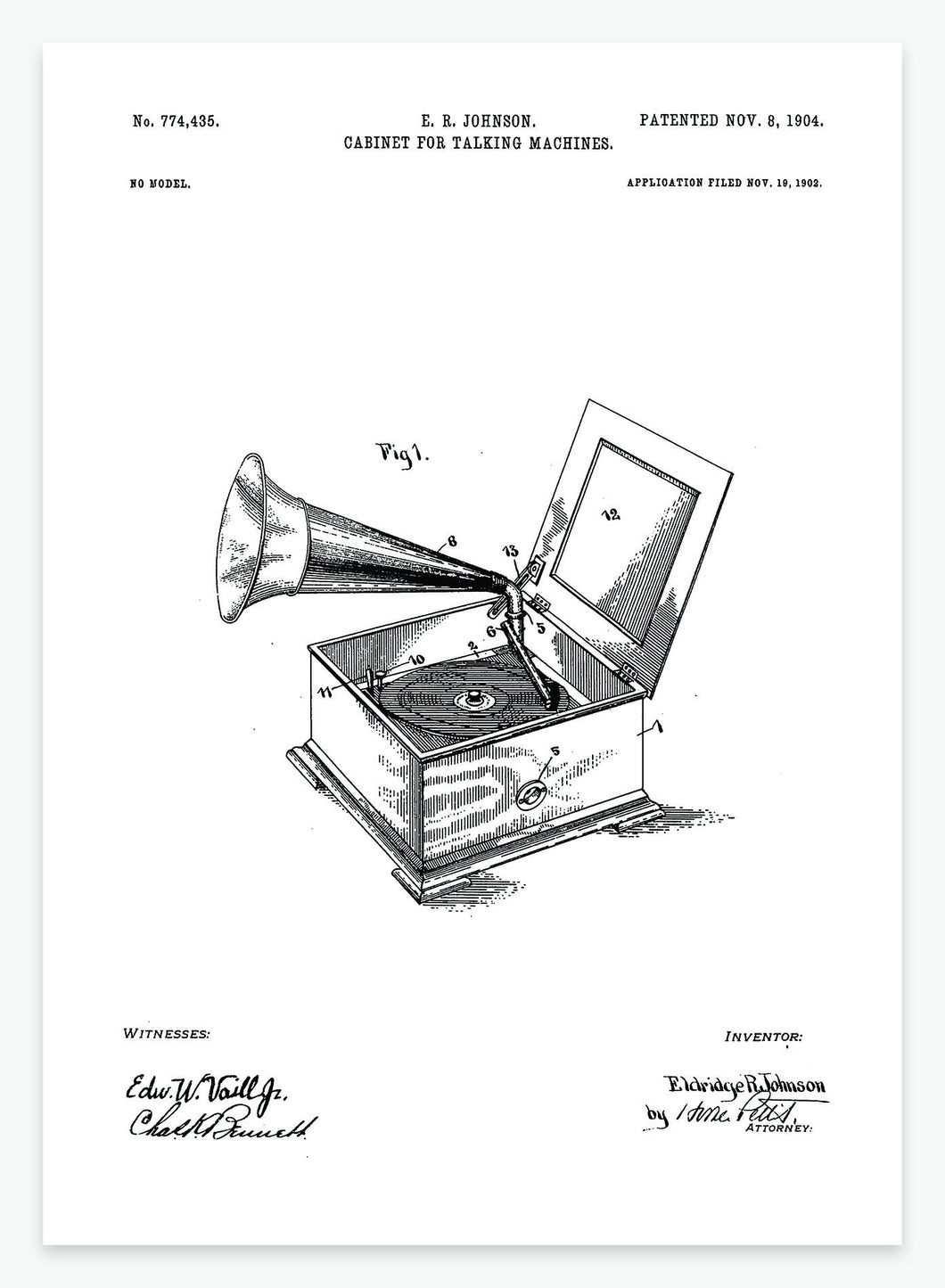 grammofon | PATENTPLAKAT - decoARTE
