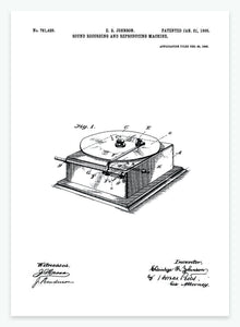 grammofonplade | PATENTPLAKAT - decoARTE