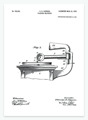 Talemaskine | Smukt patent til din væg | plakat | poster - decoARTE
