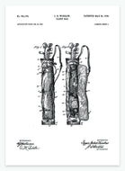 golftaske | PATENTPLAKAT - decoARTE