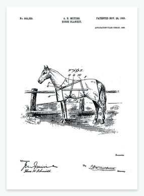 hestedækken | PATENTPLAKAT - decoARTE
