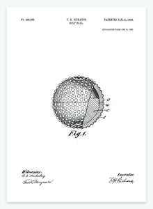 golfbold | PATENTPLAKAT - decoARTE