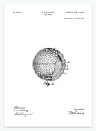 golfbold | PATENTPLAKAT - decoARTE