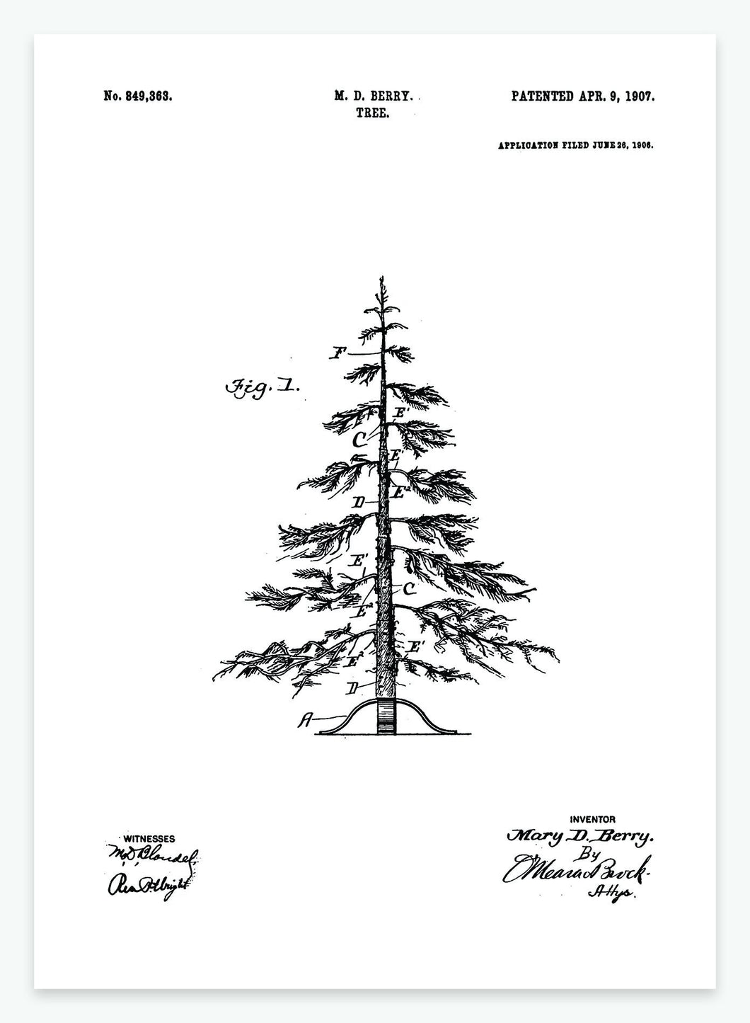 Tree | Smukt patent til din væg | plakat | poster - decoARTE