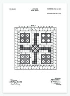 brætspil - ludo | PATENTPLAKAT - decoARTE