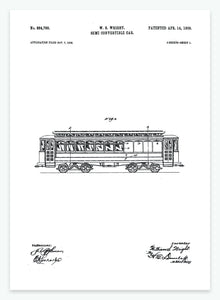 Togvogn | Smukt patent til din væg | plakat | poster - decoARTE