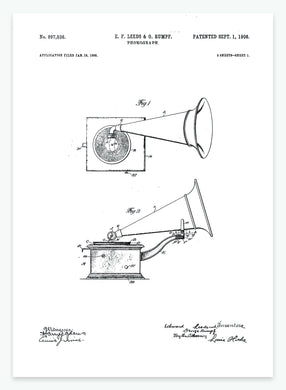 grammofon | PATENTPLAKAT - decoARTE