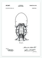 Lanterne til jernbane | Smukt patent til din væg | plakat | poster - decoARTE