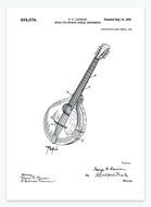 bro til strengeinstrument | PATENTPLAKAT - decoARTE