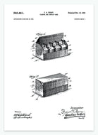 Pakke til flasker | Smukt patent til din væg | plakat | poster - decoARTE