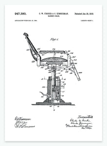 barberstol | PATENTPLAKAT - decoARTE