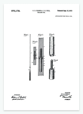 billardkø | PATENTPLAKAT - decoARTE