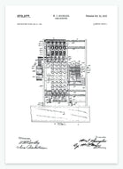 kasseapparat | PATENTPLAKAT - decoARTE