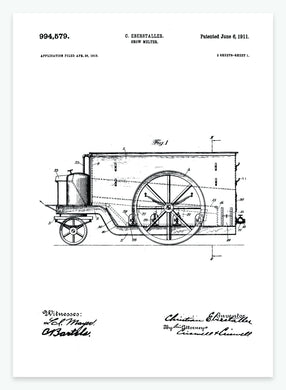 Snesmelter | Smukt patent til din væg | plakat | poster - decoARTE