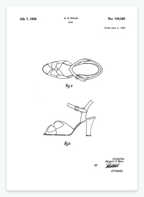 Sko | Smukt patent til din væg | plakat | poster - decoARTE