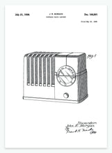 Indlæs billede til gallerivisning Radio | Smukt patent til din væg | plakat | poster - decoARTE

