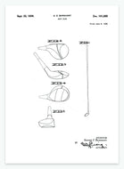 golfkølle | PATENTPLAKAT - decoARTE