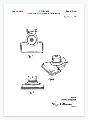 Tøjrensning | Smukt patent til din væg | plakat | poster - decoARTE