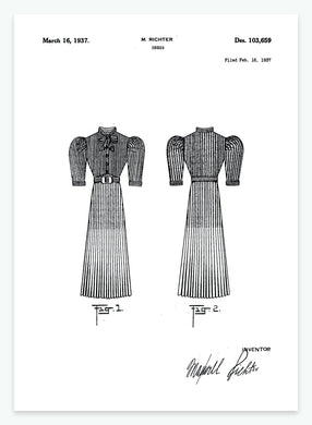 Kjole | Smukt patent til din væg | plakat | poster - decoARTE