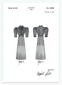 Kjole | Smukt patent til din væg | plakat | poster - decoARTE