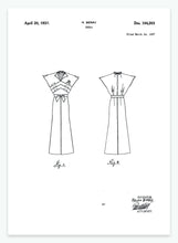 Indlæs billede til gallerivisning Kjole | Smukt patent til din væg | plakat | poster - decoARTE
