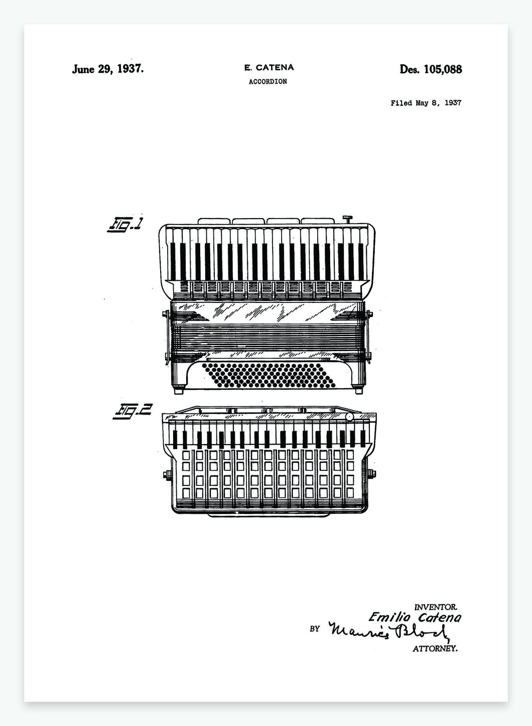 harmonika | PATENTPLAKAT - decoARTE