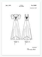Kjole | Smukt patent til din væg | plakat | poster - decoARTE