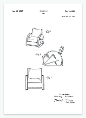 Stol | Smukt patent til din væg | plakat | poster - decoARTE