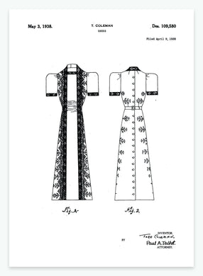 Kjole | Smukt patent til din væg | plakat | poster - decoARTE
