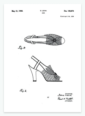 Sko | Smukt patent til din væg | plakat | poster - decoARTE