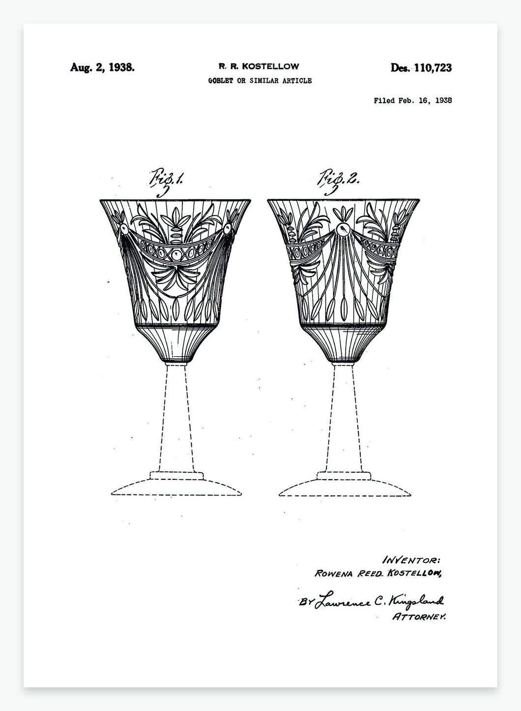 glas | PATENTPLAKAT - decoARTE