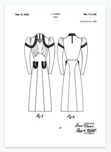 Kjole | Smukt patent til din væg | plakat | poster - decoARTE