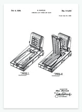 Indlæs billede til gallerivisning Kombineret liste og ur | Smukt patent til din væg | plakat | poster - decoARTE
