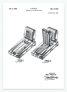 Kombineret liste og ur | Smukt patent til din væg | plakat | poster - decoARTE