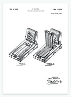 Kombineret liste og ur | Smukt patent til din væg | plakat | poster - decoARTE