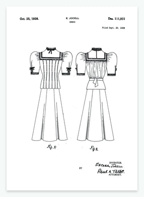 Kjole | Smukt patent til din væg | plakat | poster - decoARTE