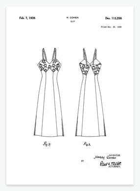 Natkjole | Smukt patent til din væg | plakat | poster - decoARTE