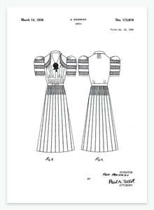 Kjole | Smukt patent til din væg | plakat | poster - decoARTE