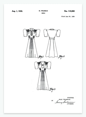 Kjole | Smukt patent til din væg | plakat | poster - decoARTE