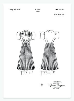 Kjole | Smukt patent til din væg | plakat | poster - decoARTE